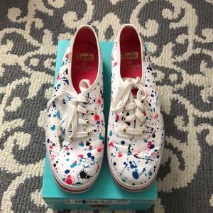 Kate Spade Keds paint splatter design